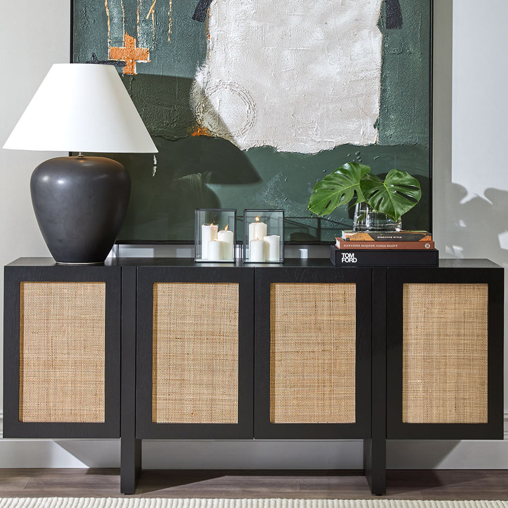 Fleetwood Rattan Buffet - Black
