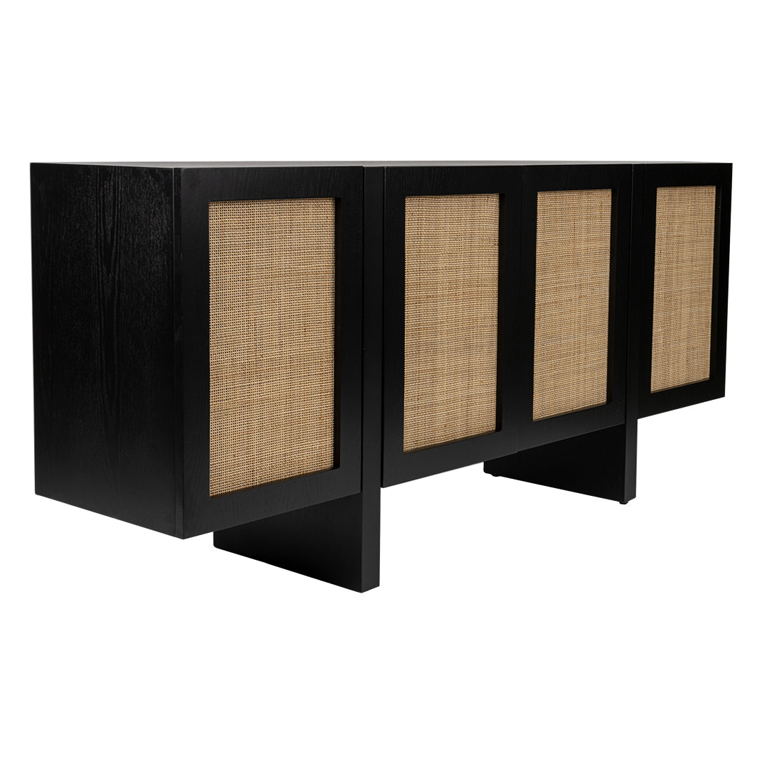 Fleetwood Rattan Buffet - Black