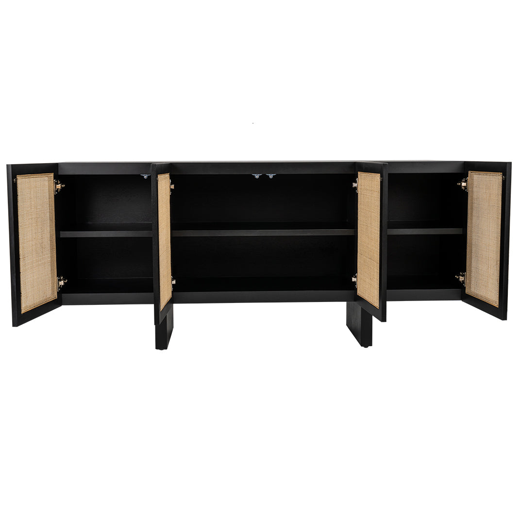 Fleetwood Rattan Buffet - Black