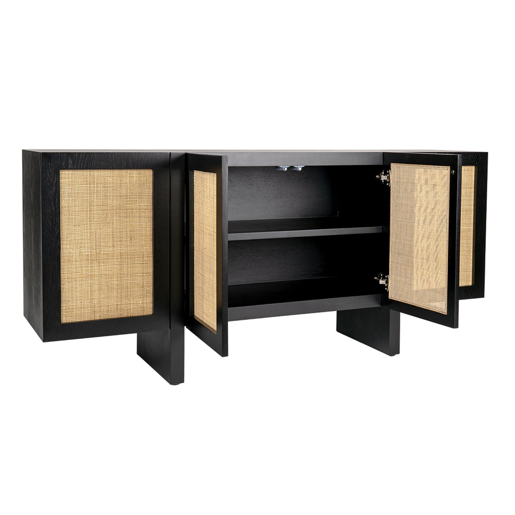 Fleetwood Rattan Buffet - Black