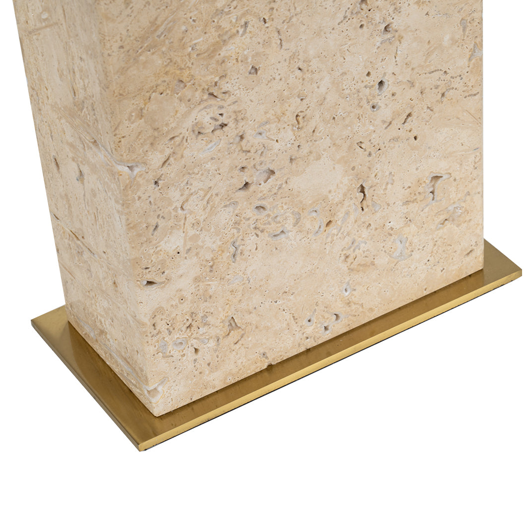 Dominique Travertine Table Lamp