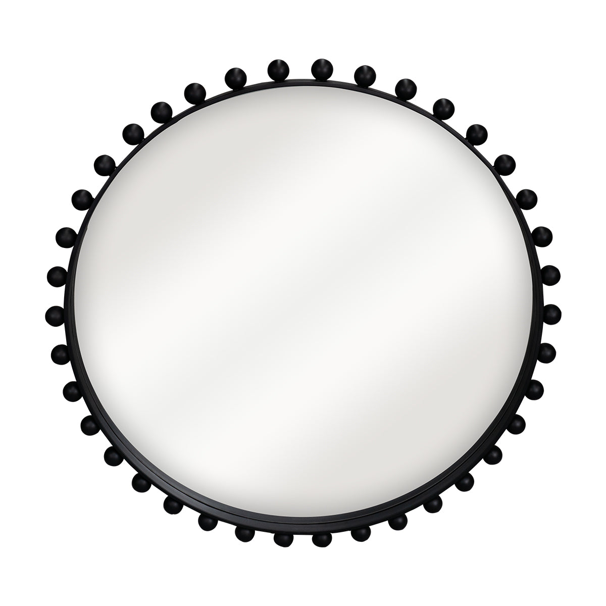 Birchgrove Round Wall Mirror - Black