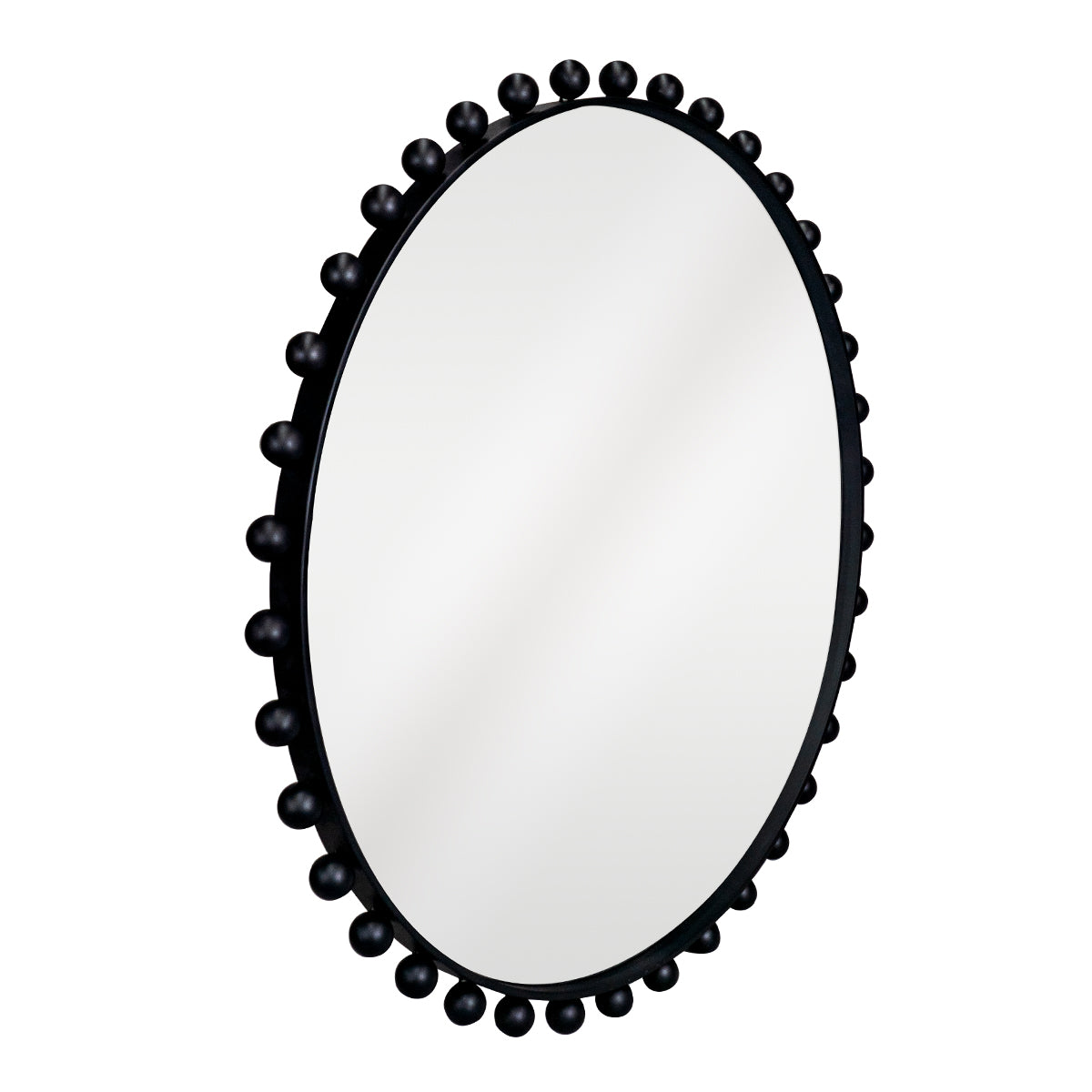 Birchgrove Round Wall Mirror - Black