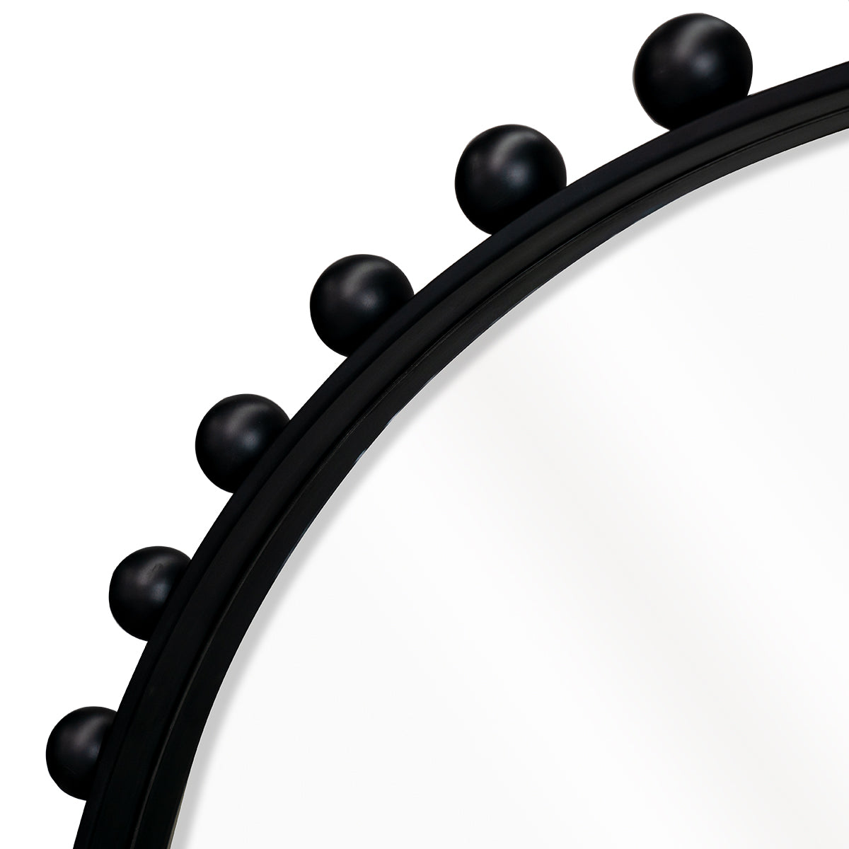 Birchgrove Round Wall Mirror - Black