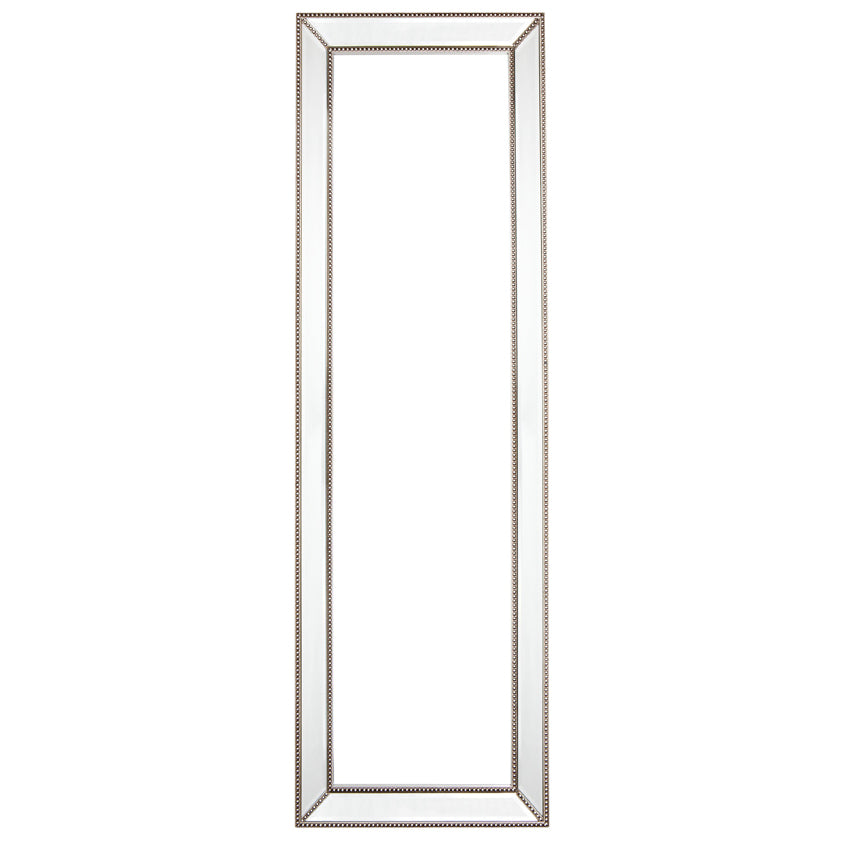 Zeta Cheval Mirror - Antique Silver