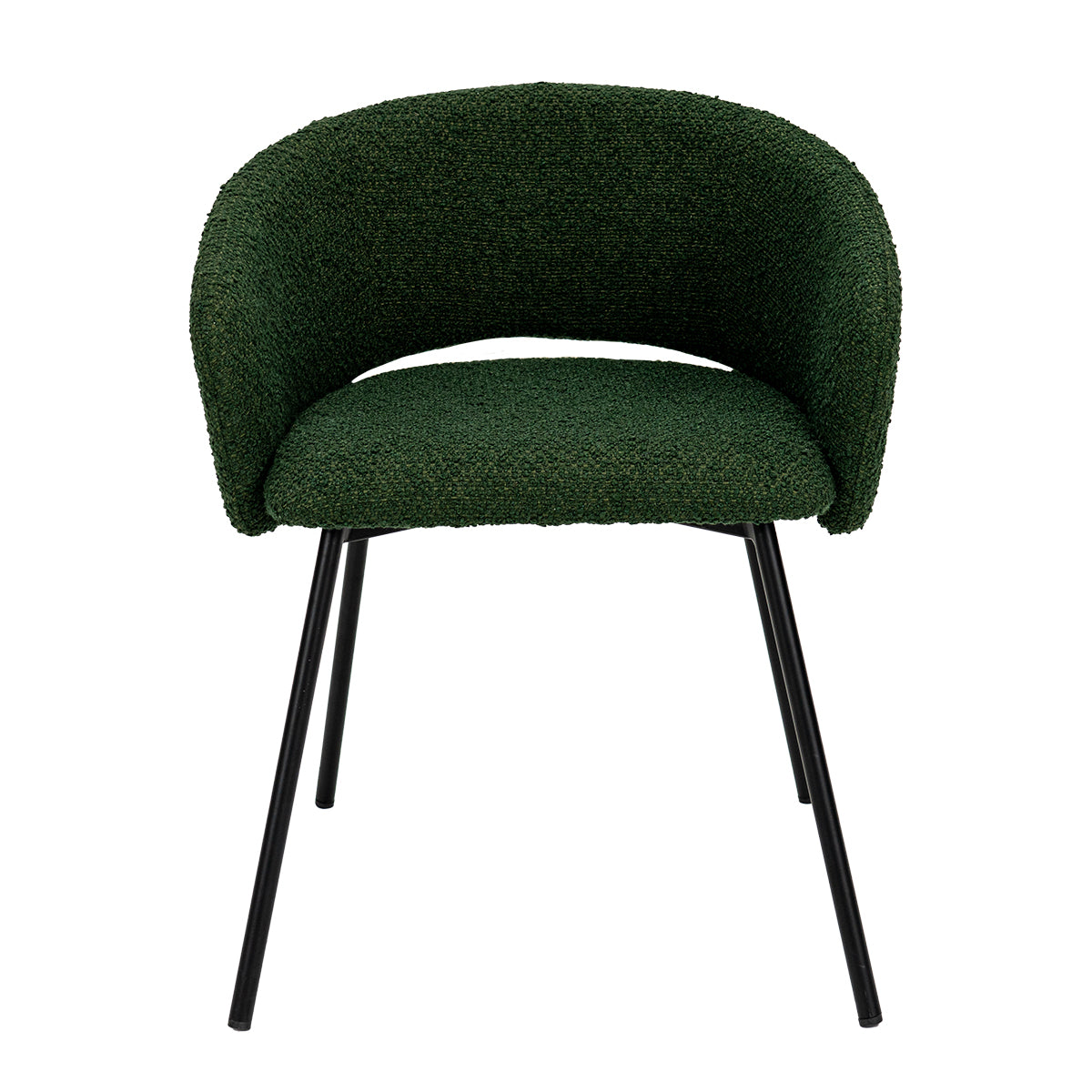 Delta Dining Chair - Green Boucle