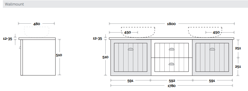 Marquis Chateau 19 1800mm double basin