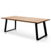2.2m Straight Top Dining table - Rustic Oak Veneer 