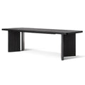 2.4m Elm Dining Table - Full Black