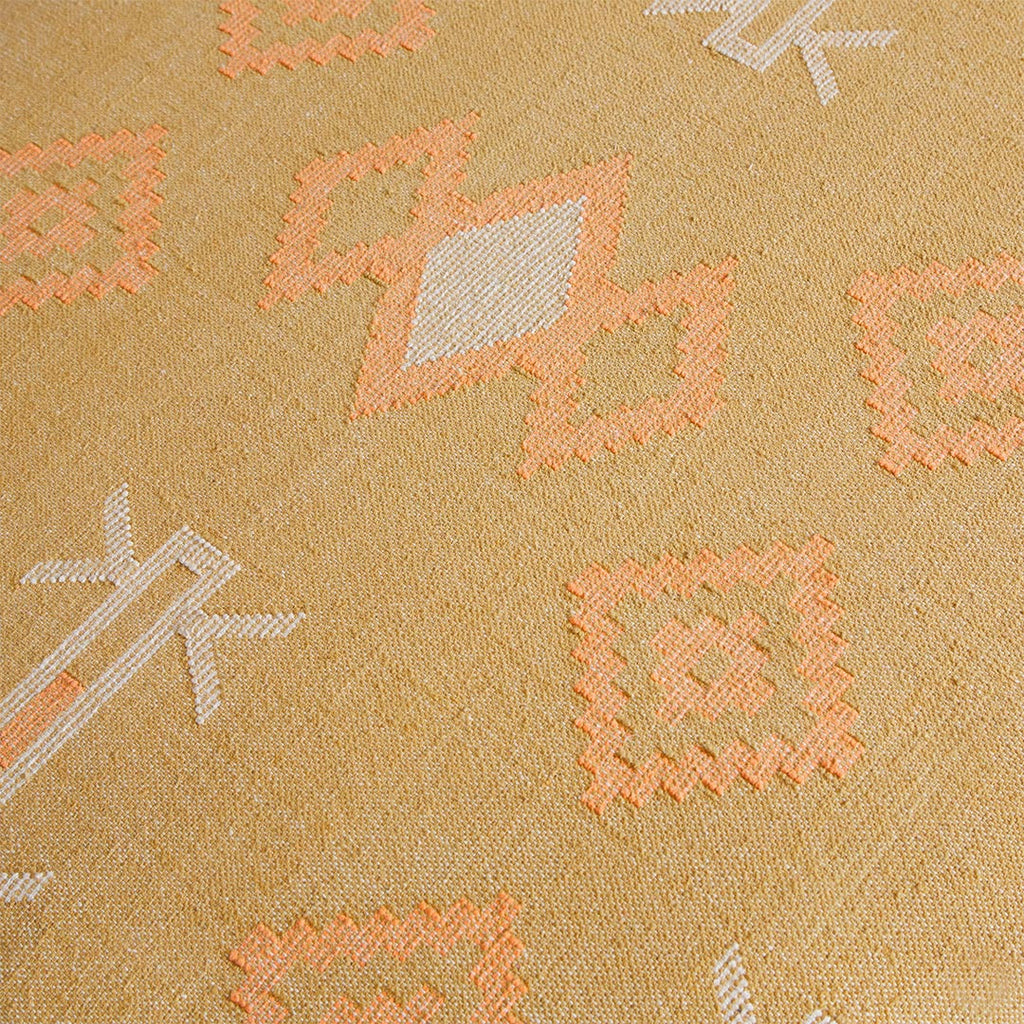 Brooklyn Round Ottoman - Mustard
