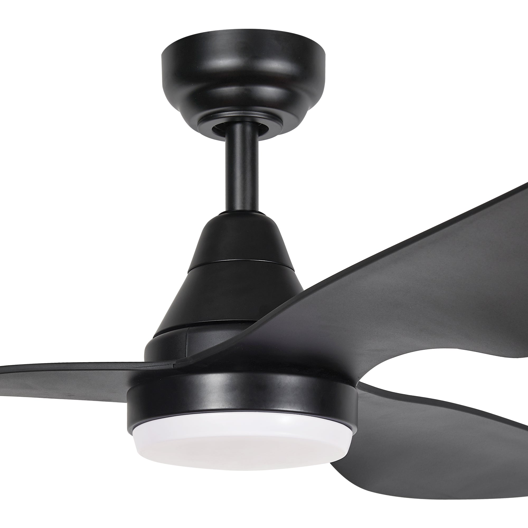 360Fans Simplicity 45″ (114cm) Black 3 Blade DC Ceiling Fan with 18W Dimmable LED Light & Remote Control