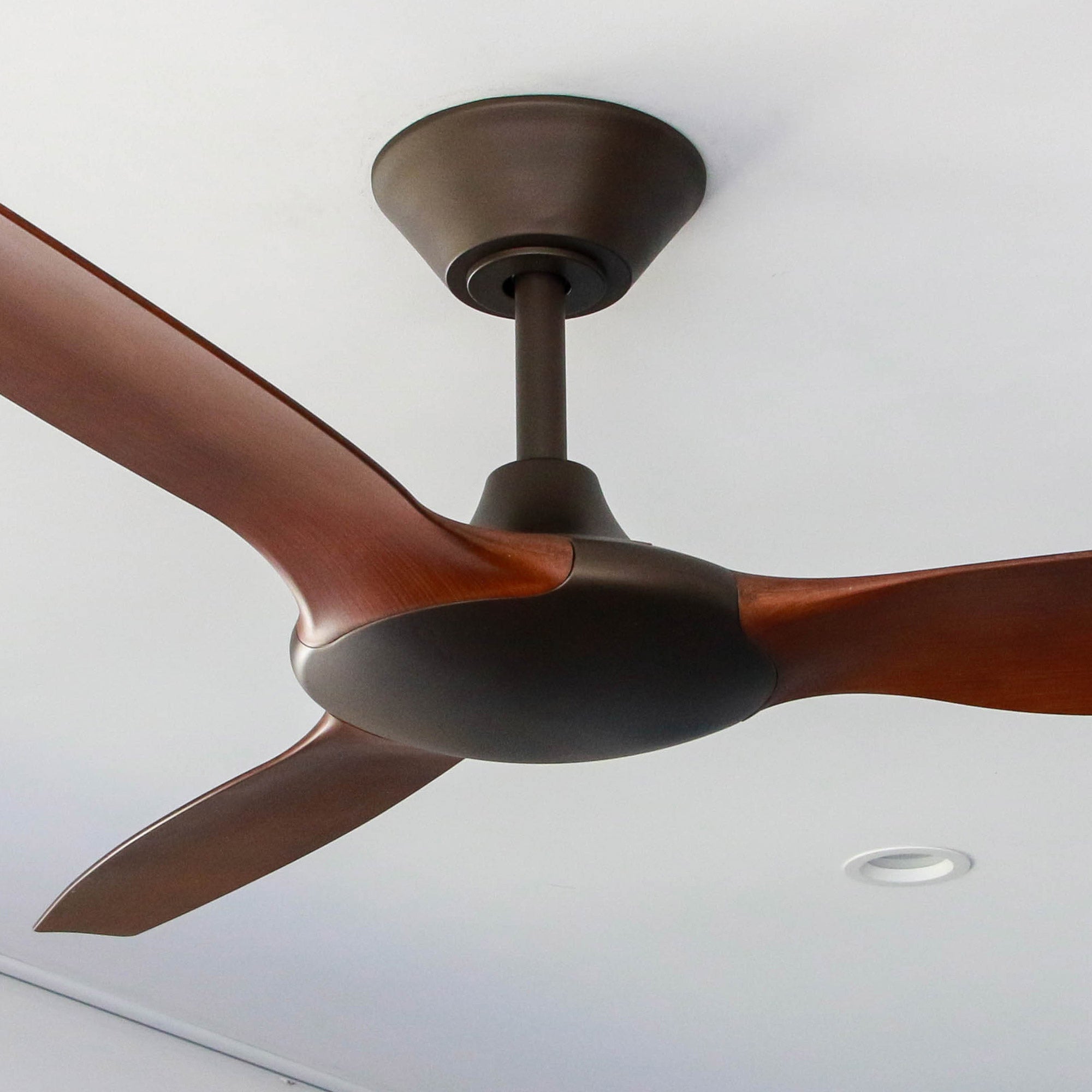 360Fans Delta 56″ (142cm) Bronze/Koa 3 Blade DC Ceiling Fan & Remote Control