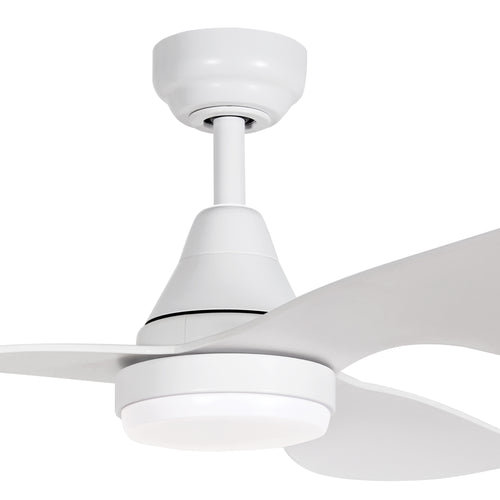 360Fans Simplicity 45″ (114cm) White 3 Blade DC Ceiling Fan with 18W Dimmable LED Light & Remote Control