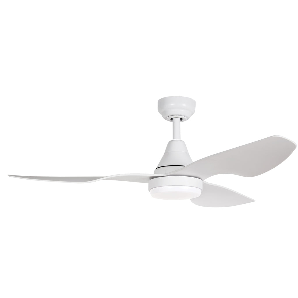360Fans Simplicity 45″ (114cm) White 3 Blade DC Ceiling Fan with 18W Dimmable LED Light & Remote Control