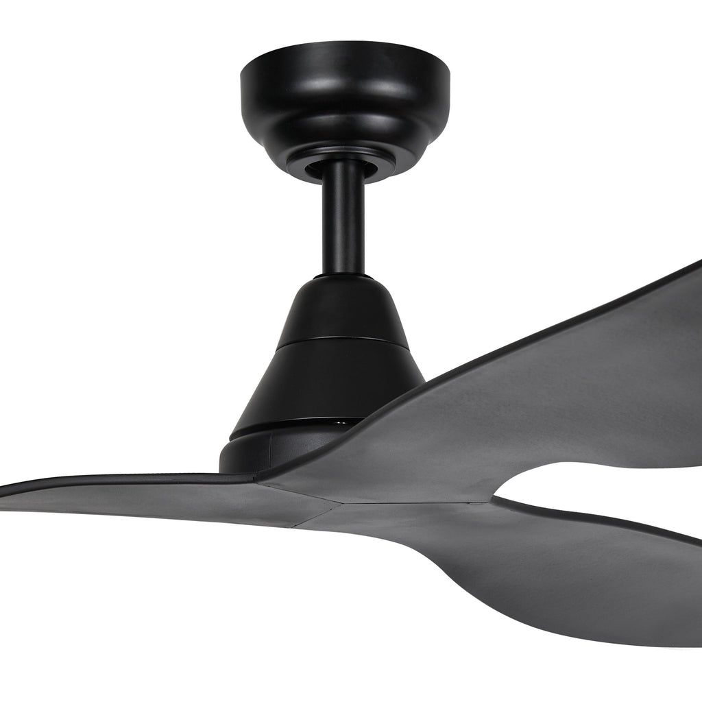 360Fans Simplicity 52″ (132cm) Black 3 Blade DC Ceiling Fan & Remote Control