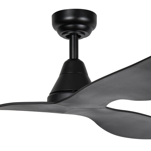 360Fans Simplicity 52″ (132cm) Black 3 Blade DC Ceiling Fan & Remote Control
