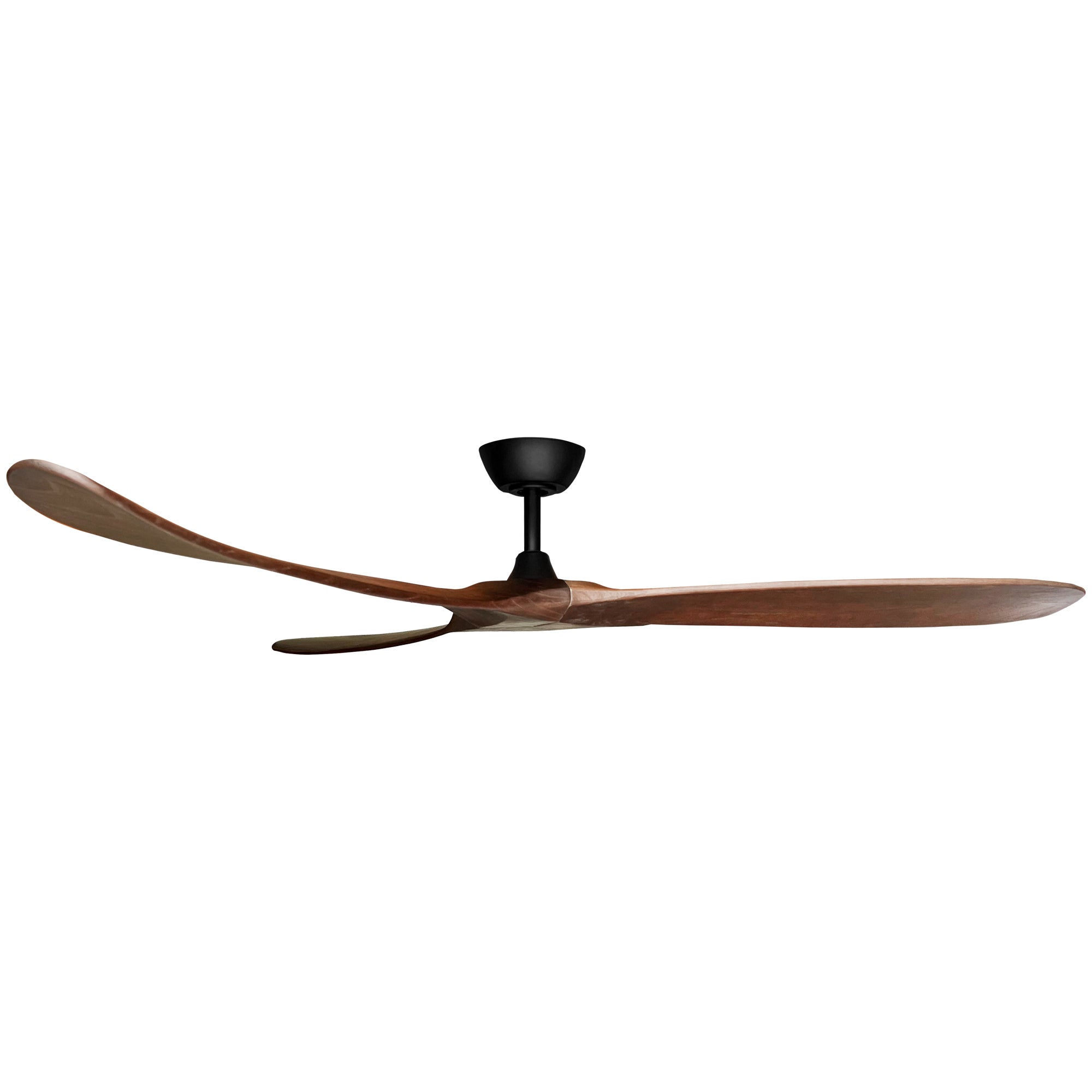 360Fans Timbr 72″ (183cm) Black/Walnut 3 Blade DC Ceiling Fan & Remote Control