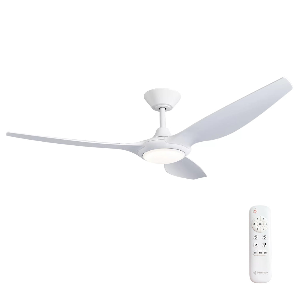 360Fans Delta 56″ (142cm) White 3 Blade DC Ceiling Fan