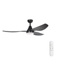 52″ (132cm) Black 3 Blade DC Ceiling Fan with 18W Dimmable LED