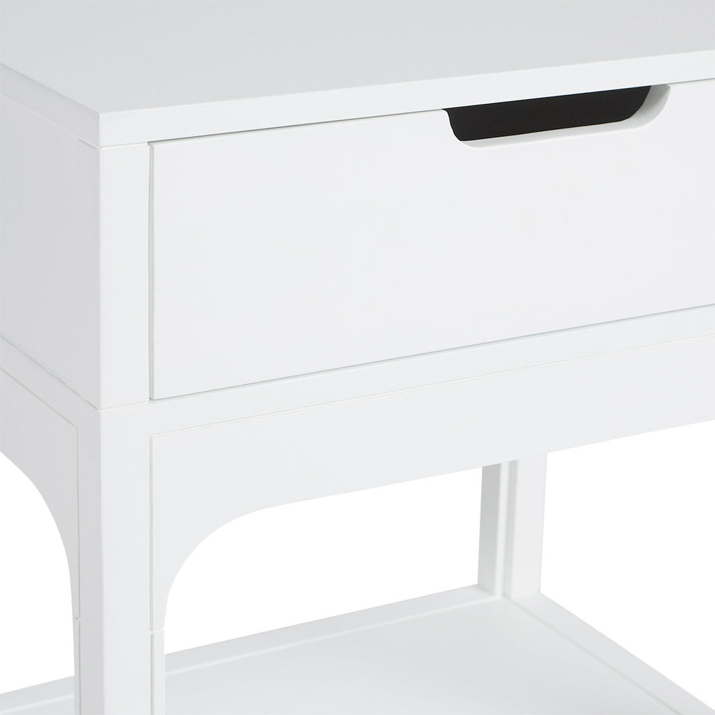 Arco White Bedside Table