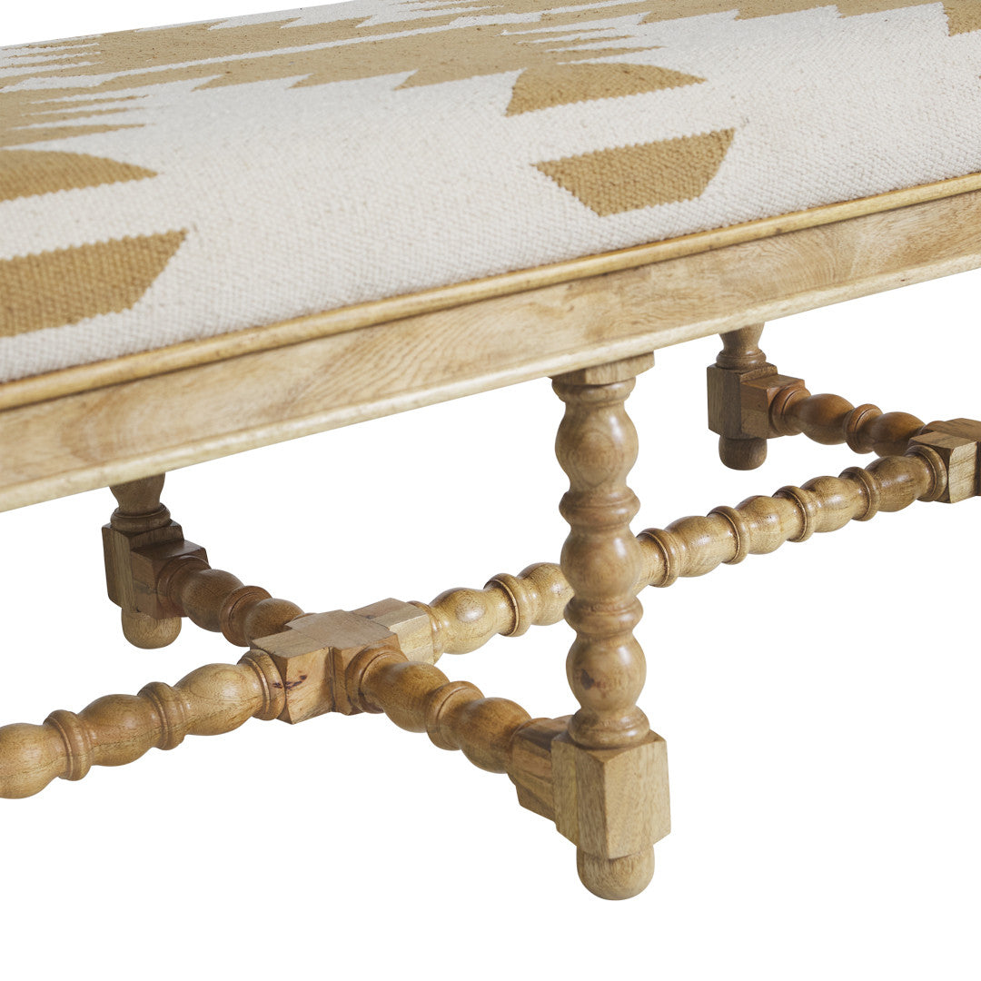 Bobbin Ottoman - Natural
