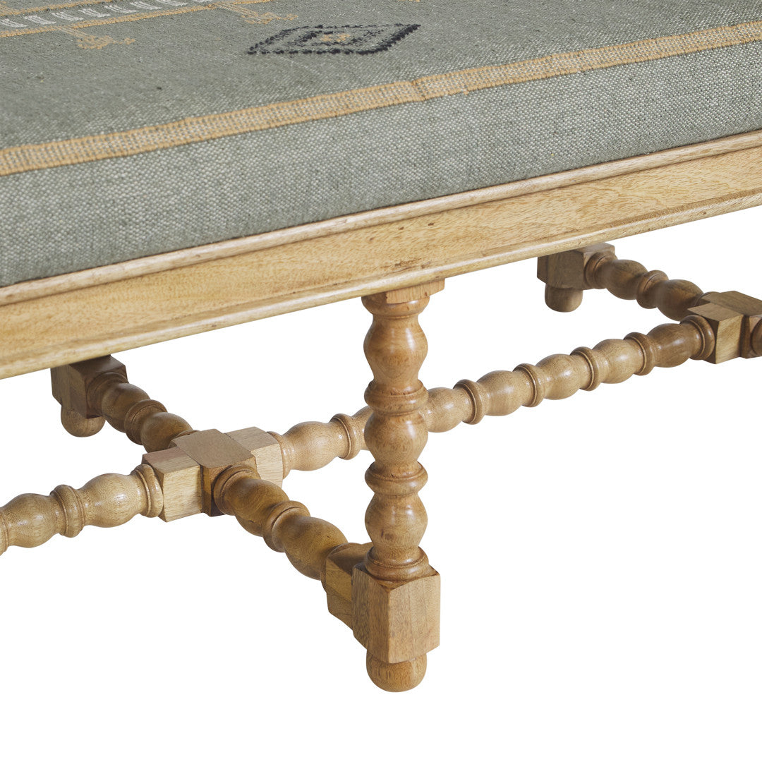 Bobbin Ottoman - Ocean
