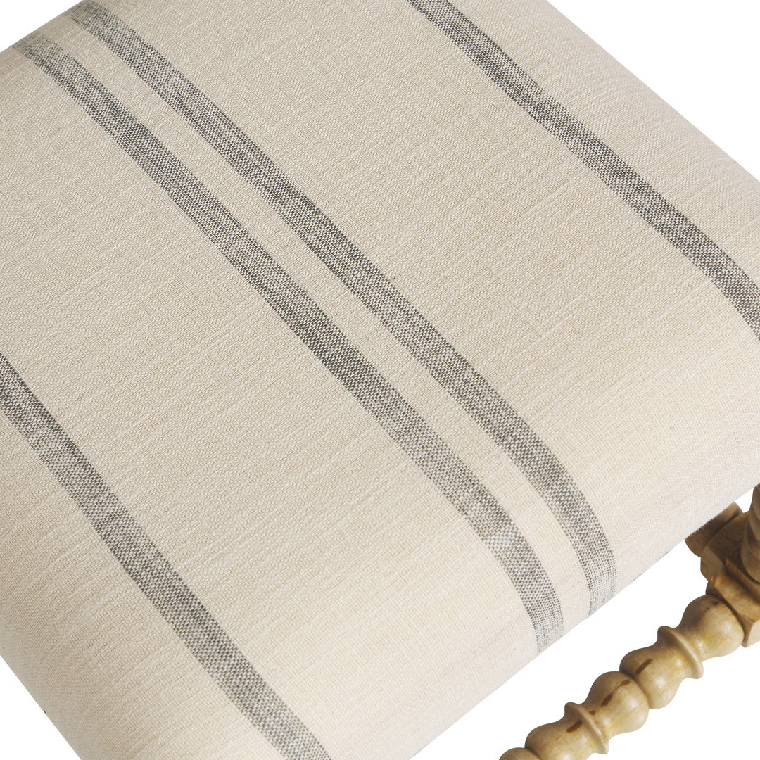 Bobbin Square Ottoman - Ocean