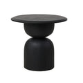 Abbott Round Side Table - Full Black