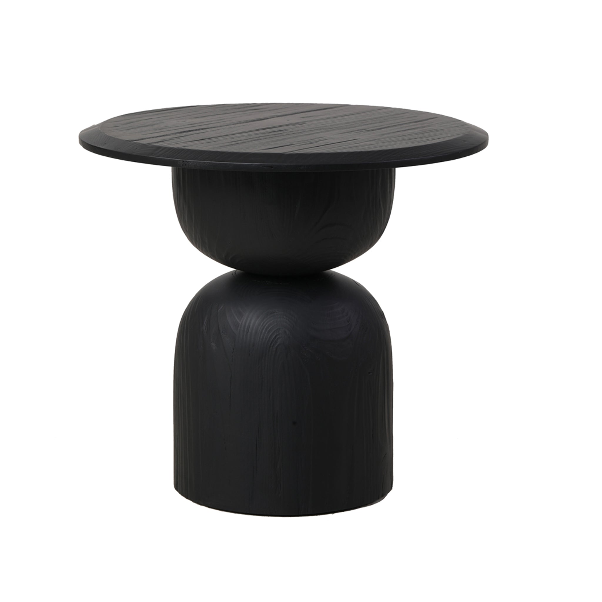 Abbott Round Side Table - Full Black