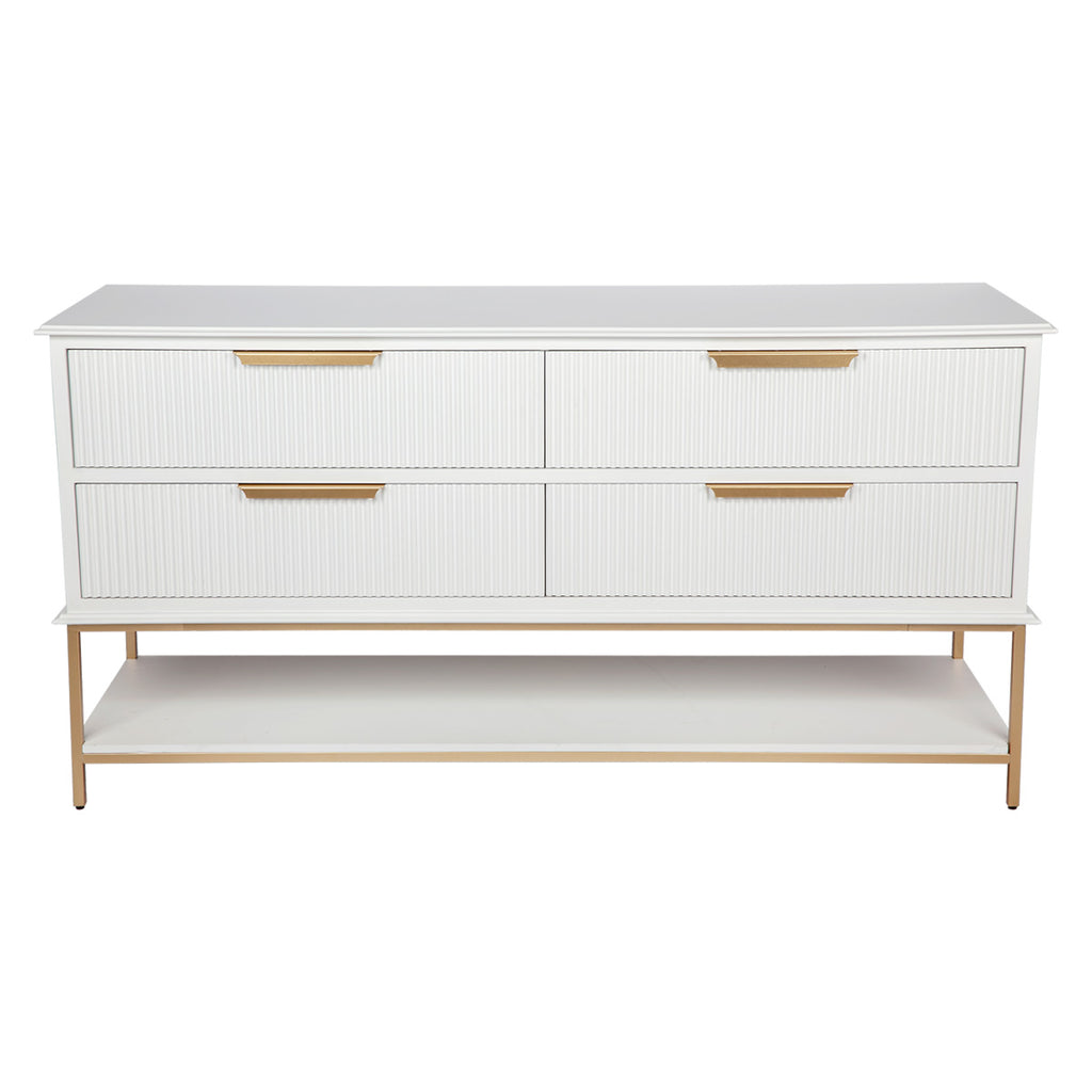 Aimee 4 Drawer Chest - White
