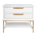 Aimee Bedside Table - Large White