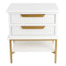 Aimee Bedside Table - Small White