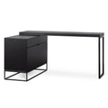 Anwen Extendable Home Office Desk - Black