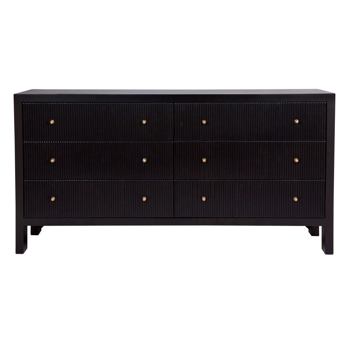 Ariana 6 Drawer Chest - Black
