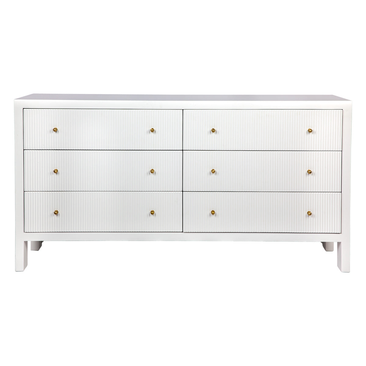Ariana 6 Drawer Chest - White