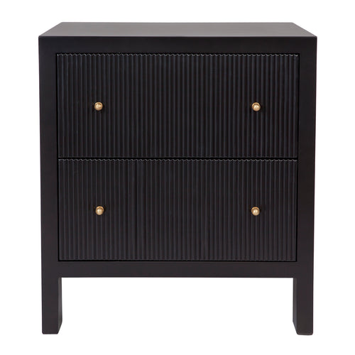 Ariana Bedside Table - Large Black
