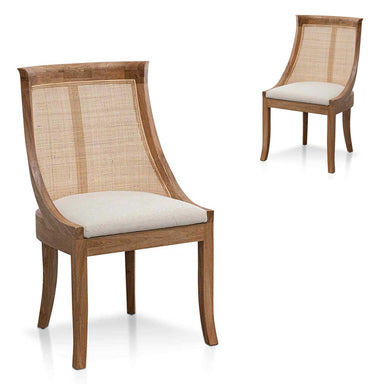 Arla Dining Chair - Light Beige (Set of 2)