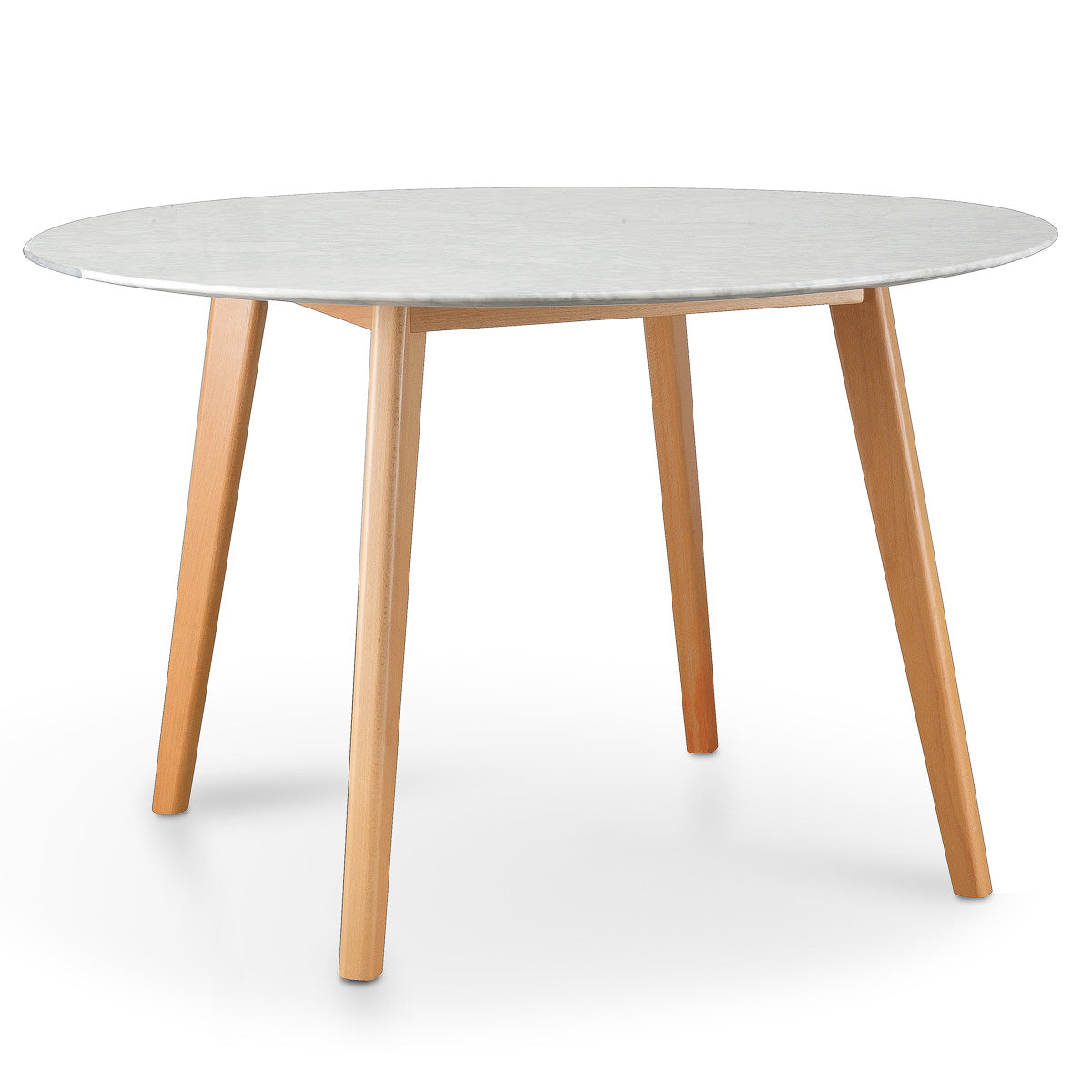Aron 120cm Marble Dining Table - Natural Base