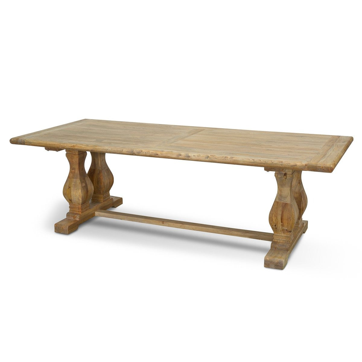 Artica Wood Dining Table 2.4m - Rustic Natural