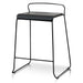 Arturo 65cm Wooden Seat Bar Stool - Black