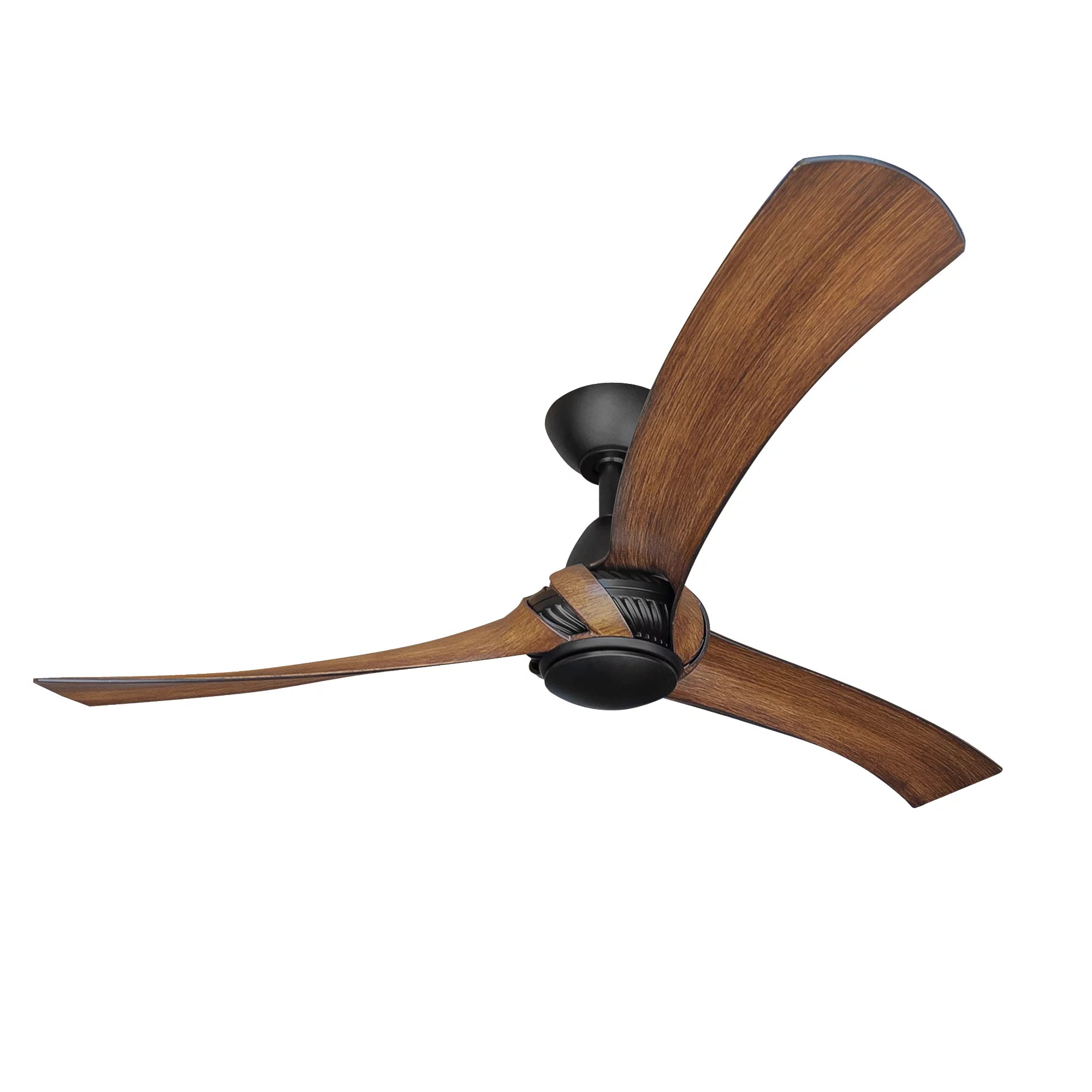 360Fans Arumi V2 52″ (132cm) Black/Koa 3 Blade AC Ceiling Fan & Wall Control