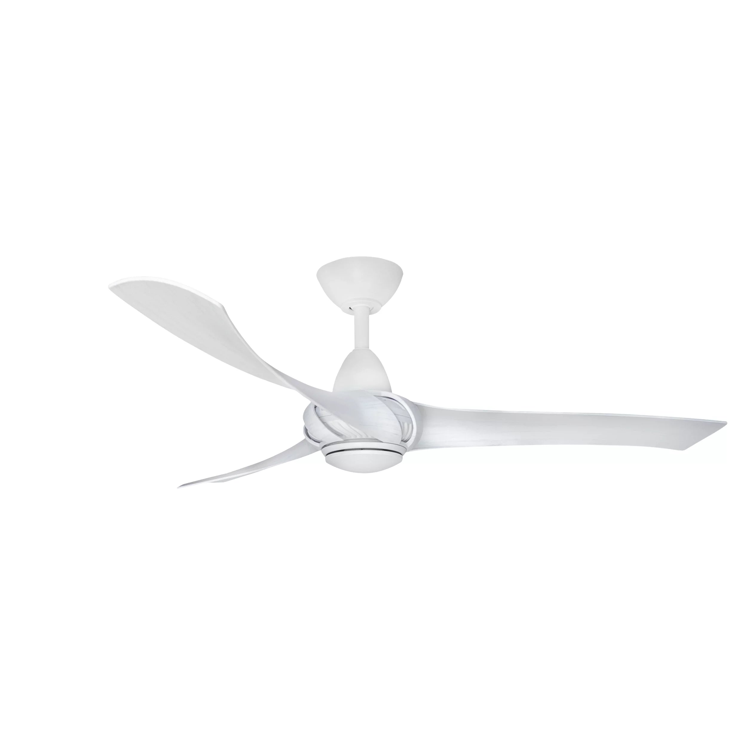 360Fans Arumi V2 52″ (132cm) Matte White/White Washed 3 Blade AC Ceiling Fan & Wall Control