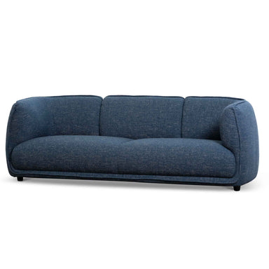 Asa 3 Seater Fabric Sofa - Dark Blue
