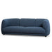 Asa 3 Seater Fabric Sofa - Dark Blue