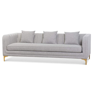 Ash Grey Boucle 3 Seater Sofa