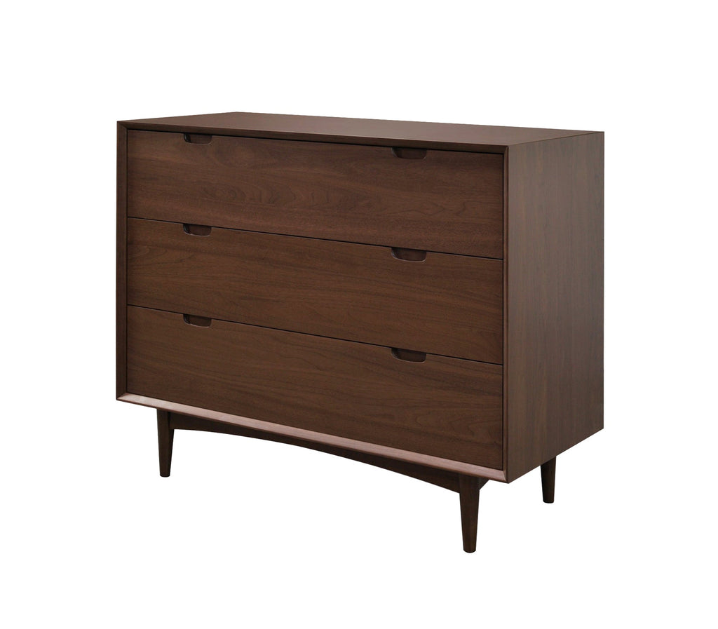 Asta 3 Drawer Chest - Walnut