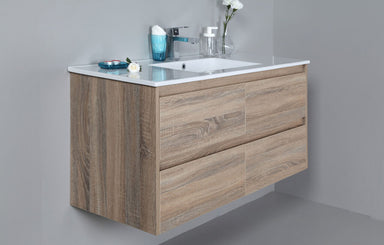 Aulic Leo Wall Hung Finger Pull Vanity