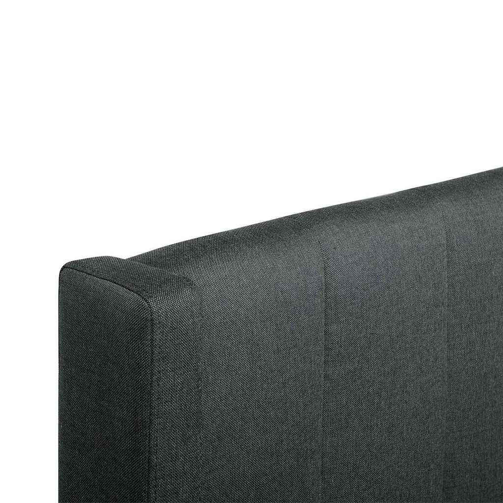 Charcoal Grey King Bed with Storage