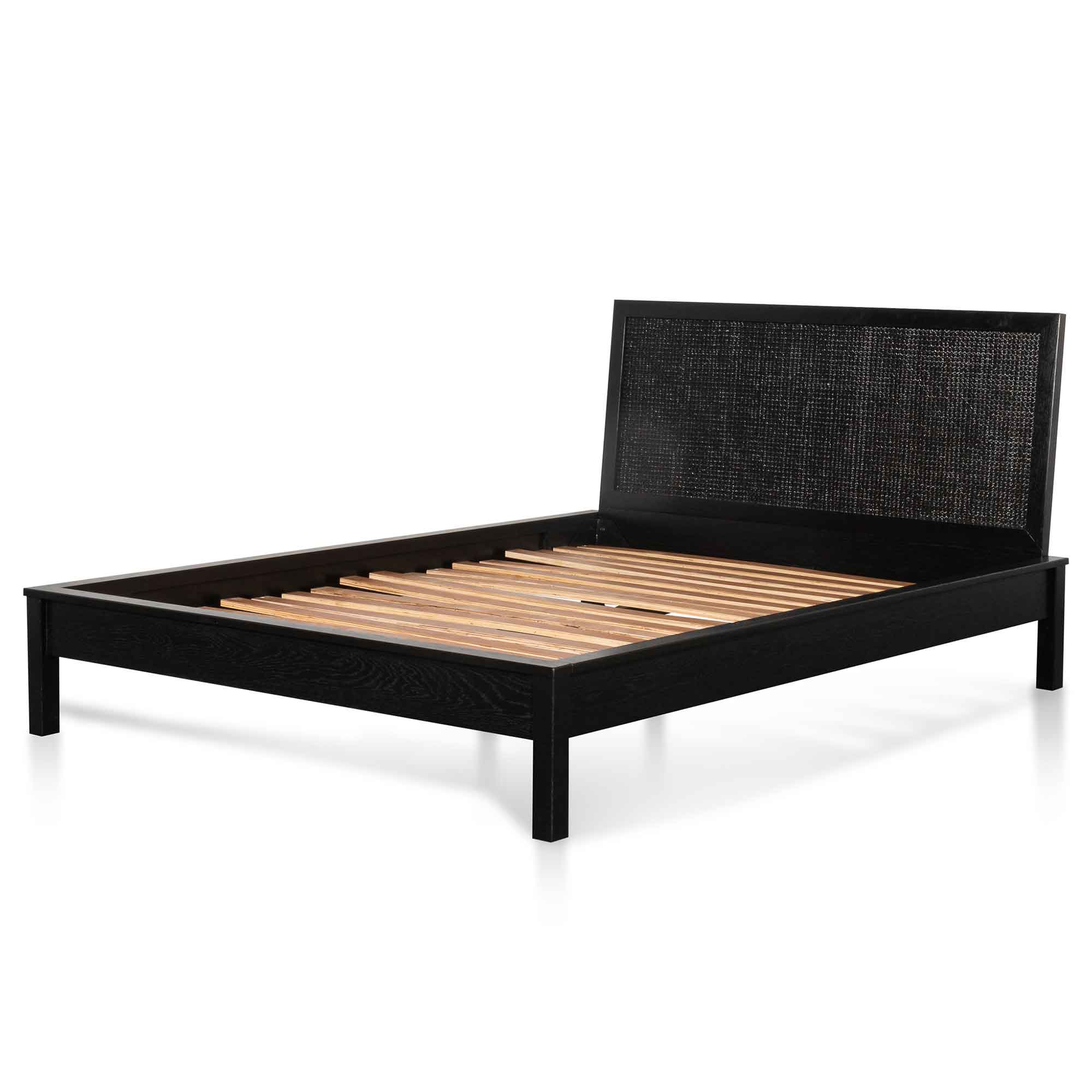 Molina Black Wooden Queen Sized Bed Frame