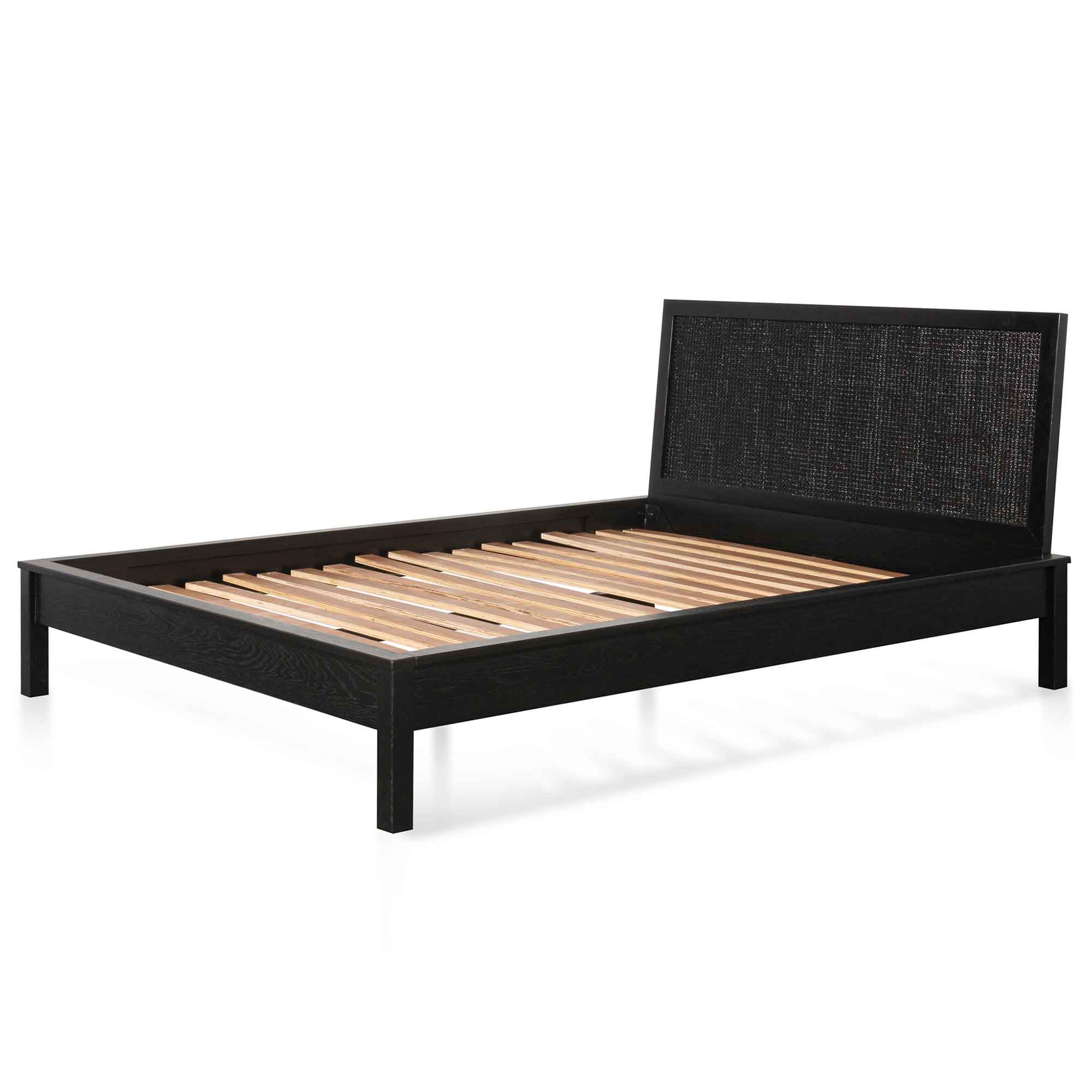 Molina Black Wooden Queen Sized Bed Frame